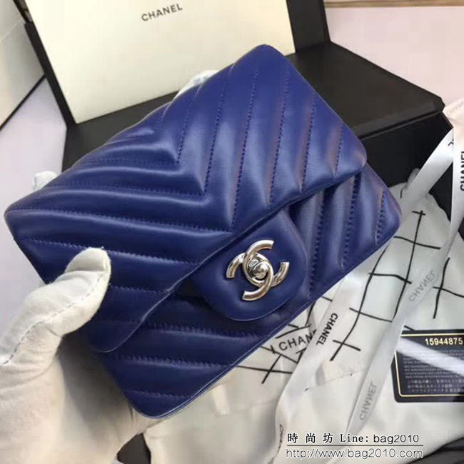 香奈兒CHANEL 升級版V線1115進口小羊皮全新經典單肩斜挎鏈條包 DSC1507